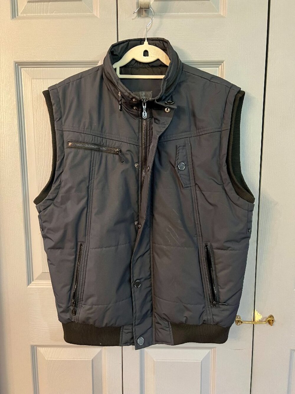 Steve's Jeans Men's Vest w/Hood, Navy